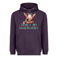 Plum don't go bacon my heart Heavyweight Hoodie - CowhideDigitalArt