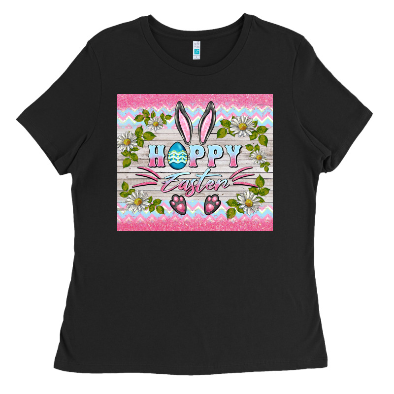 Happy Easter Bunny Ladies Tee by BarkalooDesign | Teevron