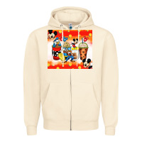 Sandshell cartoon characters coffee cups Zipper Hoodie - Zillion Design Studio
