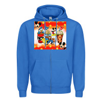 True Royal cartoon characters coffee cups Zipper Hoodie - Zillion Design Studio