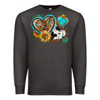 Smoke western leopard pride  hearts Premium Sweatshirt - AdoDesignShop