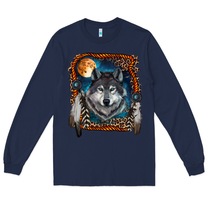 Wolf And Feathers Long Sleeve Tee by RanaPortraitStore | Teevron