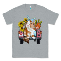 Heather Grey easter truck with bunny sunflowers and eggs Classic Tee - RanaPortraitStore