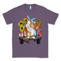 Lavender easter truck with bunny sunflowers and eggs Classic Tee - RanaPortraitStore
