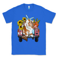 True Royal easter truck with bunny sunflowers and eggs Classic Tee - RanaPortraitStore