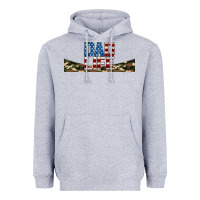 Heather Grey patriotic dad life 16oz libbey cup Heavyweight Hoodie - HRA Design Shop