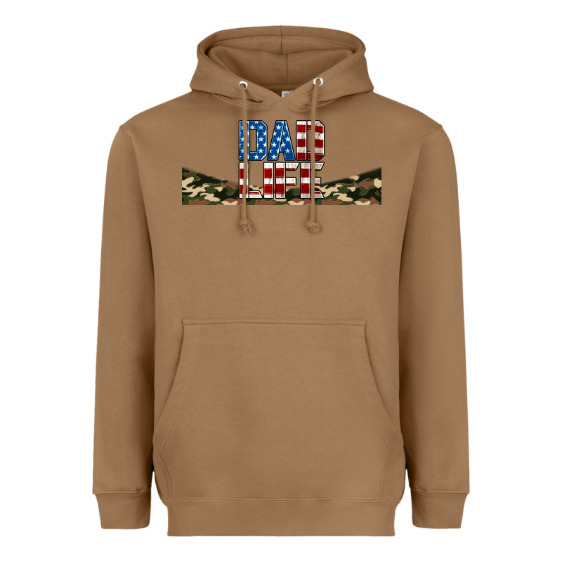 Patriotic Dad Life 16oz Libbey Cup Heavyweight Hoodie by HRA Design Shop | Teevron