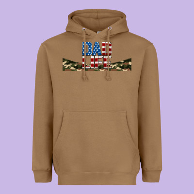 Patriotic Dad Life 16oz Libbey Cup Heavyweight Hoodie Designed By Hra Design Shop