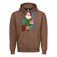 Chestnut ho ho ho christmas Zipper Hoodie - RanaPortraitStore