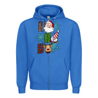 True Royal ho ho ho christmas Zipper Hoodie - RanaPortraitStore