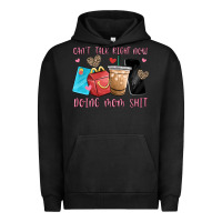 Pigment Black can't talk right now doing mom shit Urban Hoodie - MaliasSmallBusiness