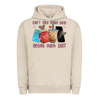 Pigment French Oak can't talk right now doing mom shit Urban Hoodie - MaliasSmallBusiness