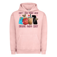 Pigment Salmon can't talk right now doing mom shit Urban Hoodie - MaliasSmallBusiness