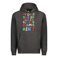 Charcoal Heather my child may be non verbal but this mama ain't Premium Hoodie - MaliasSmallBusiness