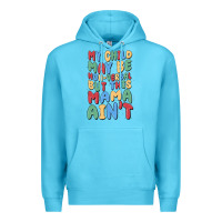 Ocean Blue my child may be non verbal but this mama ain't Premium Hoodie - MaliasSmallBusiness