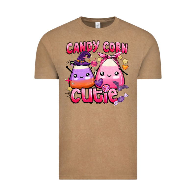 Candy Corn Cutie Vintage Tee by BarkalooDesign | Teevron