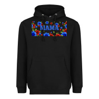 Black floral american mama 16oz libbey cup Heavyweight Hoodie - HRA Design Shop