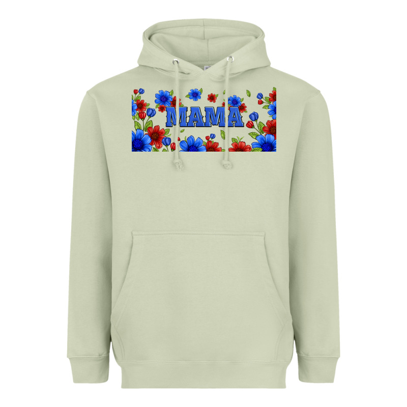 Floral American Mama 16oz Libbey Cup Heavyweight Hoodie by HRA Design Shop | Teevron