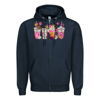 Navy mom fuel coffee cups Zipper Hoodie - texasbilliewilder