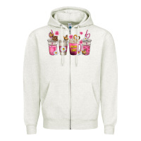Mom Fuel Coffee Cups Zipper Hoodie | Teevron