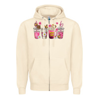 Sandshell mom fuel coffee cups Zipper Hoodie - texasbilliewilder