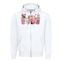 White mom fuel coffee cups Zipper Hoodie - texasbilliewilder