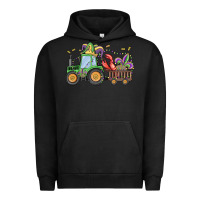 Pigment Black mardi gras tractor Urban Hoodie - MaliasSmallBusiness