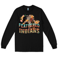Black feathered indians Long Sleeve Tee - texasbilliewilder