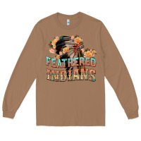 Toasted Coconut feathered indians Long Sleeve Tee - texasbilliewilder