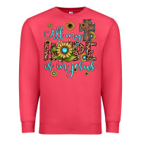 Cardinal all my hope is in jesus Premium Sweatshirt - JahusDesignShop