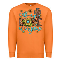 Carrot all my hope is in jesus Premium Sweatshirt - JahusDesignShop