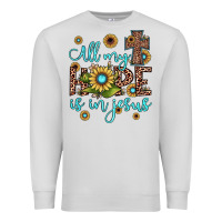 Dove Grey all my hope is in jesus Premium Sweatshirt - JahusDesignShop