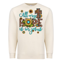 Sandshell all my hope is in jesus Premium Sweatshirt - JahusDesignShop