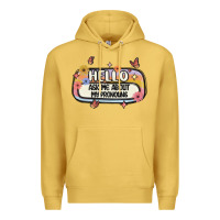 Antique Gold ask me about my pronouns Premium Hoodie - MaliasSmallBusiness