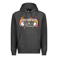 Charcoal Heather ask me about my pronouns Premium Hoodie - MaliasSmallBusiness