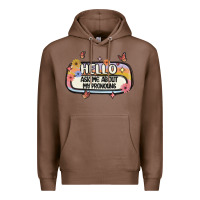 Chestnut ask me about my pronouns Premium Hoodie - MaliasSmallBusiness