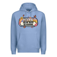 Colony Blue ask me about my pronouns Premium Hoodie - MaliasSmallBusiness