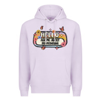 Lilac ask me about my pronouns Premium Hoodie - MaliasSmallBusiness