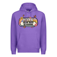 Purple ask me about my pronouns Premium Hoodie - MaliasSmallBusiness
