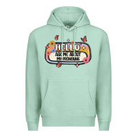 Seafoam ask me about my pronouns Premium Hoodie - MaliasSmallBusiness