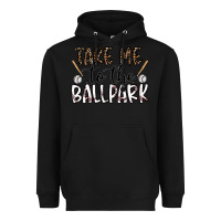 Black take me to the ballpark Heavyweight Hoodie - CowhideDigitalArt
