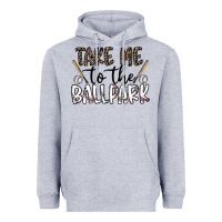 Heather Grey take me to the ballpark Heavyweight Hoodie - CowhideDigitalArt
