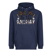 Navy take me to the ballpark Heavyweight Hoodie - CowhideDigitalArt