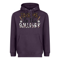 Plum take me to the ballpark Heavyweight Hoodie - CowhideDigitalArt