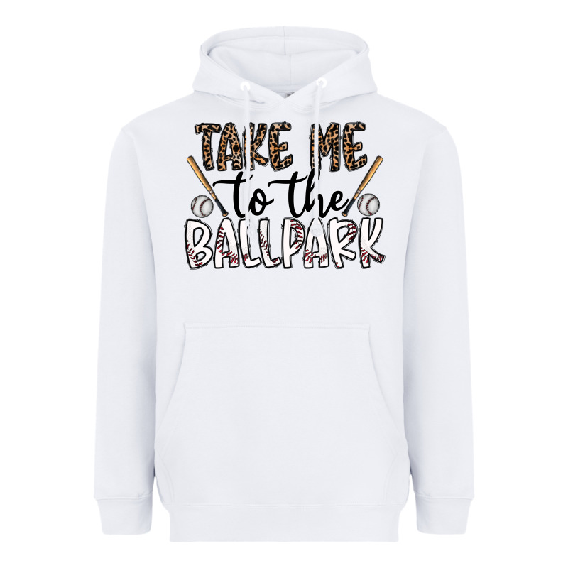 Take Me To The Ballpark Heavyweight Hoodie by CowhideDigitalArt | Teevron