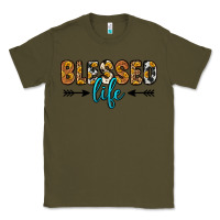 Army Green blessed life Classic Tee - Zillion Design Studio