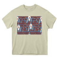 Mossy Bull Skull Pattern Heavy Core Tee - CowhideDigitalArt