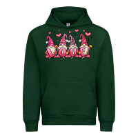 Forest Green love gnomes valentine's day Urban Hoodie - MaliasSmallBusiness