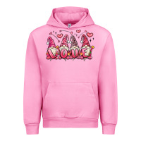 Fuchsia Pink love gnomes valentine's day Urban Hoodie - MaliasSmallBusiness