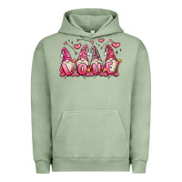 Pigment Oil Green love gnomes valentine's day Urban Hoodie - MaliasSmallBusiness
